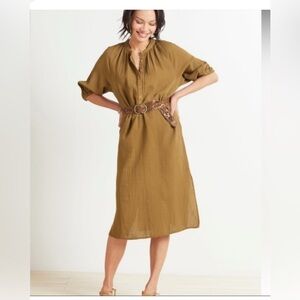 Sundry 100% Cotton Gauzy Midi Dress